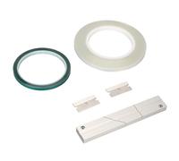 TIKATARER Kit de Blocs d'épissure de Ruban Adhésif, Bloc d'épissure de Ruban, Bloc 'épissure en Aluminium CNC avec Leader et Lames, Idéal pour Les Supports à Bobine Ouverte de 1/4 à 10 Pouces,