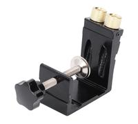 TIKATARER Kit de Gabarit de Trou de Poche, Localisateur de Trous Obliques pour le Travail du Bois en Alliage d'aluminium, Localisateur de Taille Mini pour les Projets de Bricolage à Domicile, le