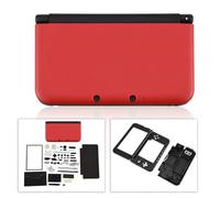 TIKATARER Kit de Remplacement de Boîtier Complet pour 3DS XL, Kit de Réparation Complet avec les Boutons, Commutateurs, Charnière et Transfert LED, Noir Bleu Rouge Blanc en Option, Idéal pour la