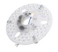 TIKATARER Kit de Rénovation de Ventilateur de Plafond LED 13 Cm, Plafonnier à intensité Variable 18 W 3 CCT, Panneau de Remplacement avec Plaque de Base en Aluminium, Idéal pour Lustres et Appliques