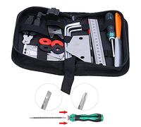 TIKATARER Kit de Réparation de Guitare, 20pcs Outil de Réparation de Guitare Kit d'Outil de d' de avec Organisateur de Chaîne Guitar High Height Gauge