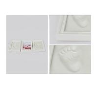 TIKATARER Kit d'Empreinte pour bébé, Argile à Imprimer à la Main le Cadre d'image KeepSake Frame 'image ' ' pour bébé et Empreinte