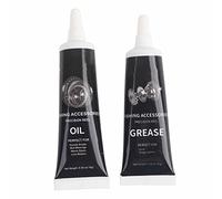 TIKATARER Kit D'huile et de Graisse pour Moulinets de Pêche, Formule Anti Usure des Roulements, Lubrifiant pour Engrenages de Moulinets Spinning et Casting, Entretien Essentiel (Black)