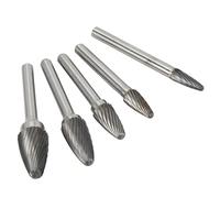 TIKATARER Kit d'outils, Moulin à Mourir avec 6 Mm / 0,24 Pouce de Tige de Burons en Carbure de Carbure de de de de à Coupe à Coupe Unique