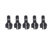 TIKATARER Klaxon de Servo 25T, 5 Pièces en Alliage d'aluminium M3 Filetage Bras de Direction RC 35 Mm, Bras de Direction Légers pour Voiture Camion Avion télécommandé, Idéal pour Véhicule RC (Black)