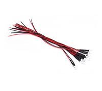 TIKATARER Lampe Indicatrice LED, Fil 12V 5 Mm, Fil 20 Cm, Kit D'éclairage LED LED avec des Perles de Tête Ronde, LED D'indicateur pour les Projets de Bricolage et (10 pièces/emballage)