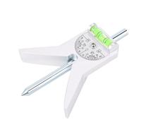 TIKATARER Localisateur de Centre de Tuyau de Base en Forme de Y de 4 Pouces, Outil de Marqueur de Tuyau de Rapporteur de Bulle à Cadran Réglable avec échelle en Pouces, Idéal pour les Tuyaux de Plus