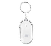 TIKATARER Localisateur de Clés, Dispositif Anti-Perte à Commande Vocale avec Lumière Haute luminosité pour Portefeuille, Voiture, Animal de Compagnie, Sac d'enfant, Valise (White)