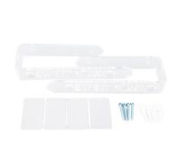 TIKATARER Lot de 2 Embrasses de Rideaux en Acrylique Transparent, Crochet à Tirer, Support avec Vis et Adhésif pour Rideaux Transparents, Chambre d'enfant, Meubles Muraux