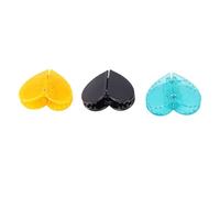 TIKATARER Lot de 3 Pinces à Cheveux Magnétiques en Forme de Cœur, Forte Tenue, Antidérapantes, Pinces de Coiffure Magnétiques, Design Couture pour des Coiffures Faciles au Quotidien, Douces pour les