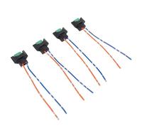 TIKATARER Lot de 4 Faisceaux de Câbles de Prise de Phare H11 H8 H9, Connecteur Adaptateur de Prise de Phare, Faisceau de Câblage de Véhicule avec Support DC12 à 24 V, Idéal pour Ampoule Halogène à