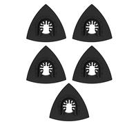 TIKATARER Lot de 5 Tampons de Polissage en Laine, Tampon de Polissage Triangulaire en Feutre, Tampon de à Base d'acier allié pour Outil Oscillant, Idéal pour l'acier Inoxydable, le Chrome, l'or,