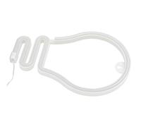 TIKATARER Lumière Néon en Forme d'ampoule, Panneau Néon LED alimenté par Batterie USB au Design Unique, Lampe d'éclairage 'ambiance Chaleureuse pour la Maison, le Bar, la Décoration Murale (PINK)