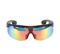 TIKATARER Lunettes de Cyclisme Intelligentes 8MP avec Stabilisation EIS, Traduction en Temps Réel de Réveil Vocal AI, Reconnaissance de Photos, Suppression du Bruit (Lentilles à revêtement irisé)