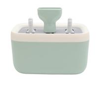 TIKATARER Machine à Glace Réutilisable à Dégagement Facile, Machine à Glace Faite Maison à 3 Cavités en Alliage d'aluminium avec 6 Bâtons, Mini à pour la Cuisine, Friandises d'été DIY (GREEN)