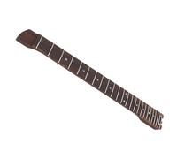 TIKATARER Manche de Guitare 25 Frettes de Remplacement, Compatible avec | Touche en érable, incrustations d\'ormeau, finition grain d\'acajou, manche boulonné pour Rock Jazz Blues, longueur de