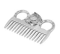 TIKATARER Mane à Cheval et Brosse à Queue, Peigne de Curry pour Manne de Cheval et Queue Peigne à Curry pour le de de pour Nettoyer les Cheveux Enlevant les Nœuds de Sous-couche Lâches (3,9 pouces)