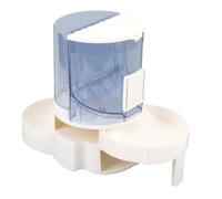 TIKATARER Mangeoire et Eau Automatique pour Chat, Distributeur de Nourriture pour Chat, Double Couche, Stockage Rotatif séparé, Sec et Humide, Distributeur de Nourriture et d'eau pour
