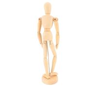 TIKATARER Mannequin d'artiste en Bois de 12 Pouces, Modèle de Figurine en Bois, Poupée de Croquis avec Articulations Flexibles, Poses Réglables, Base Robuste pour le Dessin, la Décoration de la