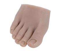 TIKATARER Mannequin de Pied d'entraînement en Silicone pour Nail Art, Modèle de Pratique de Pédicure, Outil d'entraînement Réutilisable et Lavable avec Plate-forme Stable, Idéal pour les Débutants