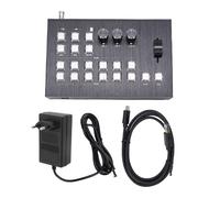 TIKATARER Mélangeur Vidéo, SDI HD Multimédia Live Streaming Switcher 2MIC Line in Out 232 Type C USB3.0 Interface Prise en Charge PGM PIP OSD pour la Production de Programmes (Prise UE)