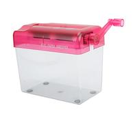 TIKATARER Mini Broyeur à Main, Broyeur Manuel avec Structure Compacte Silencieuse Entièrement Transparente, Outil de Découpe de Papier de Documents Antidérapants pour Bureau, école et Cadeau de Bureau