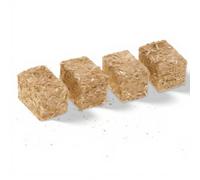 TIKATARER Mini Pile de Paille, Modèle de Pile de Paille de Ferme 2 X 2 X Cm, Balle de Foin Miniature en Fausse Herbe et Mousse pour Maison de Poupée 1:12, Artisanat de Paysage (**2CM 12PCS)