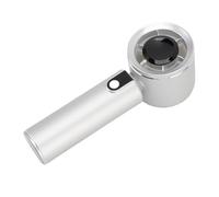 TIKATARER Mini Ventilateur Portatif, Ventilateur Personnel Turbo 4000 MAh Rechargeable, Petit de Poche Silencieux avec 5 Vitesses et Lumière Ambiante, Idéal pour les Voyages et l'été