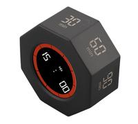 TIKATARER Minuteur Cube, Minuterie de productivité de Bureau, Minuterie à Capteur G avec Chronomètre et 7 Temps Prédéfinis 1 3 5 15 25 30 60 Compte à Rebours 90 Minutes, Idéal pour Les Tâches, Le