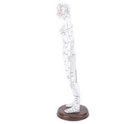 TIKATARER Modèle d'acupuncture de 52 Cm, Modèle d'aiguille 'acupuncture du Corps Entier Humain avec Base, Figurine de Sculpture Anatomique Humaine pour la Démonstration Pédagogique (femme)