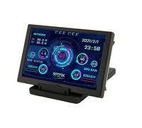 TIKATARER Moniteur de Température D'ordinateur, Moniteur de Température D'ordinateur de 5 Pouces, écran LCD à L'intérieur du Boîtier D'ordinateur, écran IPS USB, Mini écran, Panneau de