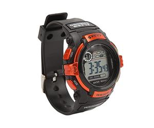 TIKATARER Montre de Sport Numérique LCD, Montre électronique à Fonction Lumineuse, de Rapport d'heure d'alarme avec Système 12/24 Heures, Idéale pour Les Activités de Plein Air des Hommes et des