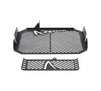 TIKATARER Motorcycle Radiator Grille Guard, RADIATEUR en Acier Inoxydable COUVERTURE COVER CALIATION RADIATEUR INSTALLATION FACT (BLACK)
