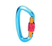 TIKATARER Mousqueton d'escalade pour Alpinisme, 63g | Charge de 25 kN 2400 kg, écrou antidérapant, mousqueton de verrouillage en alliage d\'aluminium 7075 pour le sauvetage en