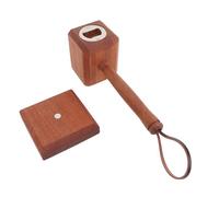 TIKATARER Ouvre-bouteille en Bois, Conception de Marteau, Base Magnétique | Bois et Acier Inoxydable, Base Magnétique, Ouvre-Bière pour Fêtes et Bars, Ajustement pour Bouteille de Bière et de Soda,