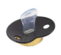 TIKATARER Pacifications pour le nouveau-né, en Dentition, les Sumiffres de Nouveau-nés de la Dentition Sont de la Forme du Cœur Briller des de Silicone sumidité de sumidité (BLACK)