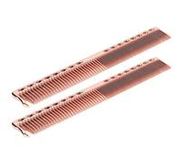 TIKATARER Peigne Métallique pour Hommes, 2PCS PEUBLE DE COURTUME D'EACHORD INOXDUBLE 2PCS, 20 X 2,8 Cm avec des Dents Denses et Clairsemées pour le Salon et la Maison (Or rose)