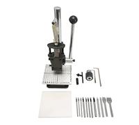 TIKATARER Perforateur de Trous en Cuir avec Poignée de Fonctionnement à Levier, Outils de Poinçonnage à Presse Manuelle, économie de Travail, Construction en Fonte Lourde Machine