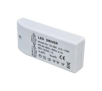 TIKATARER Pilote LED 12 W à intensité Variable 12 V, Transformateur d'alimentation d'entrée 85-265 V, Protection contre les Courts-circuits de surintensité, Idéal pour les Bandes Lumineuses LED.