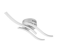 TIKATARER Plafonnier, Lampe LED de Forme Ondulée, Lampe à 3 Bras Réglables avec Lumière Blanche 18 W 2500 Lm, Idéal pour le Salon, la Salle à Manger, le Bureau et la Chambre, AC85-265 V