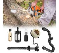 TIKATARER Pompe à Huile DE Tronçonneuse, Pompe à Huile Pigner DE Carburant Filtre DE Tuyau DE Carburant Kit DE Service DE Filtre à Pièces DE Rechange pour MS180 MS170 018 017 Save DE Chain