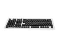TIKATARER Pudding Keycaps, 110 Touches Clavier Keycaps Key Caps Clavier Mécanique Portugais Brésilien Translucides Keycaps pour 61 64 68 84 87 96 98 100 104 108 Touches Clavier (Black)