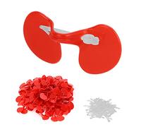 TIKATARER Punes sans épingle pour Poulets, 100pcs Boulangers de la Volaille de Faisan pour Spectres de Poulet à Oeillères avec des Lunettes de Embolis (Faisceau Unique Moyen)