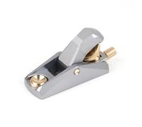 TIKATARER Raboteuse à Bloc à Angle Bas, Lame Alliage D'aluminium (Mini | Corps en Alliage D'aluminium, Bouton de Profondeur en Laiton, Lame en Acier trempé, Travail du Bois, Bords en Bois