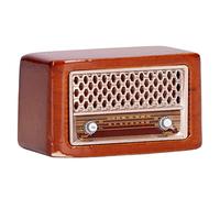 TIKATARER Radio Dollhouse, Dollhouse Furniture, 1:12 Mini Radio 1:12 Simulation Furniture Mini Toy Toy Decoration Accessoires