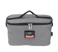 TIKATARER Réchauffeur de Nourriture, Boîte à Lunch Chauffée avec Une capacité de 8L à la capacité de Nourriture Oxford pour la Voiture pour Voyager (Gray)