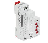 TIKATARER Relais temporisé de Type à Circulation Alternative, Relais temporisé Multifonction, Interrupteur Programmable avec Indicateur LED, Bouton Rouge, Délai de 0,1 S à 10 Jours pour Moteurs,