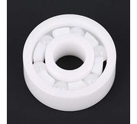 TIKATARER Roulements en Céramique, Palier en Céramique Complet 6 * 17 * 6 Mm 1pc Couleur Blanche ZRO2 Roulement Miniature Miniature en 606 Roueur de Balle