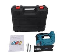 TIKATARER Scie Sauteuse sans Fil, Coupes Biseautées 0-45 à Vitesse Variable, Outil de Scie Sauteuse électrique 21 V avec 4 Réglages Orbitaux, Lumière LED, Idéale pour la Coupe Droite, Courbe,