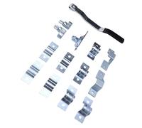 TIKATARER Serrure à Came pour Porte de Remorque, Compatible avec | Kit de loquet à action à came, métal galvanisé, support de barre et moraillon pour le remplacement du matériel de porte